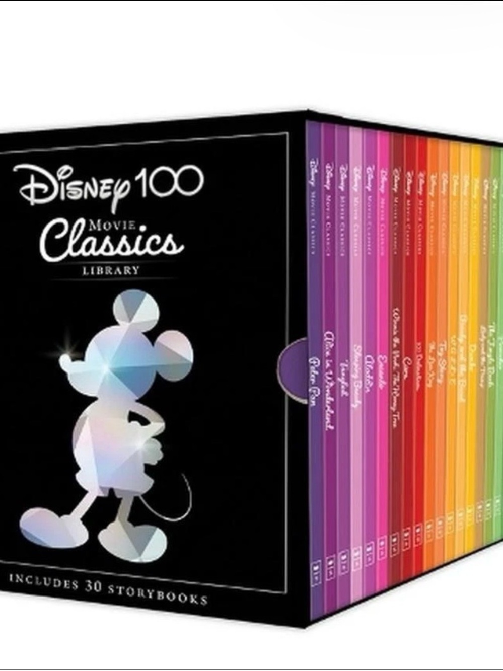 Disney Black Box Set with Rainbow-Spined Storybooks